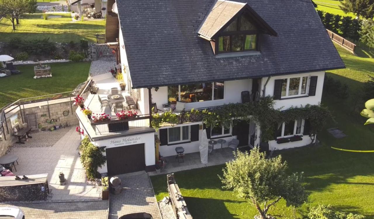 Ferienwohnung Haus Holunder Weißbriach Exterior foto