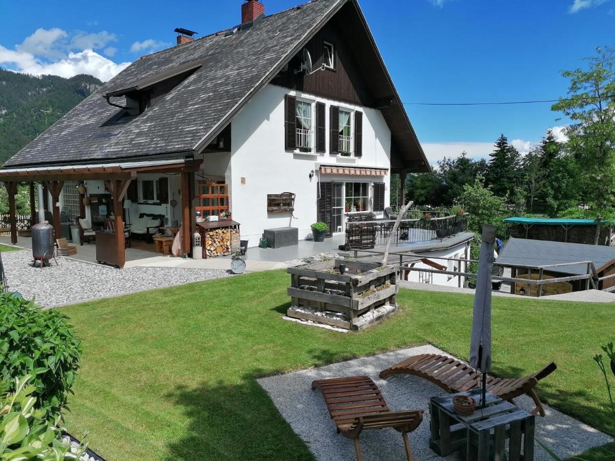 Ferienwohnung Haus Holunder Weißbriach Exterior foto