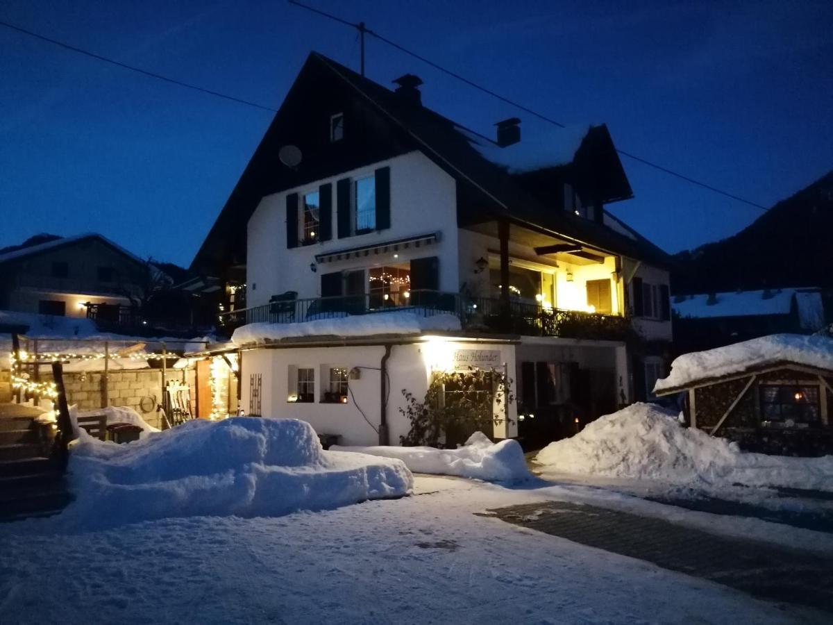 Ferienwohnung Haus Holunder Weißbriach Exterior foto