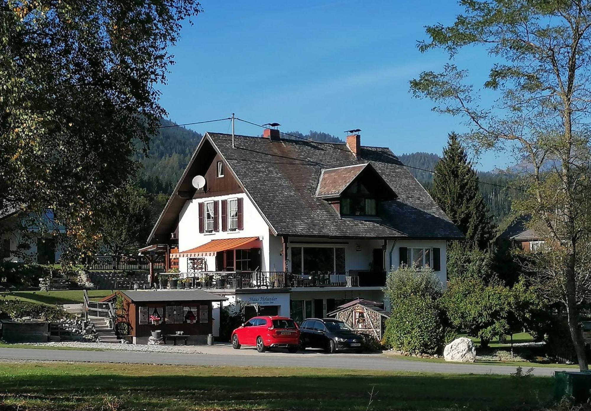 Ferienwohnung Haus Holunder Weißbriach Exterior foto