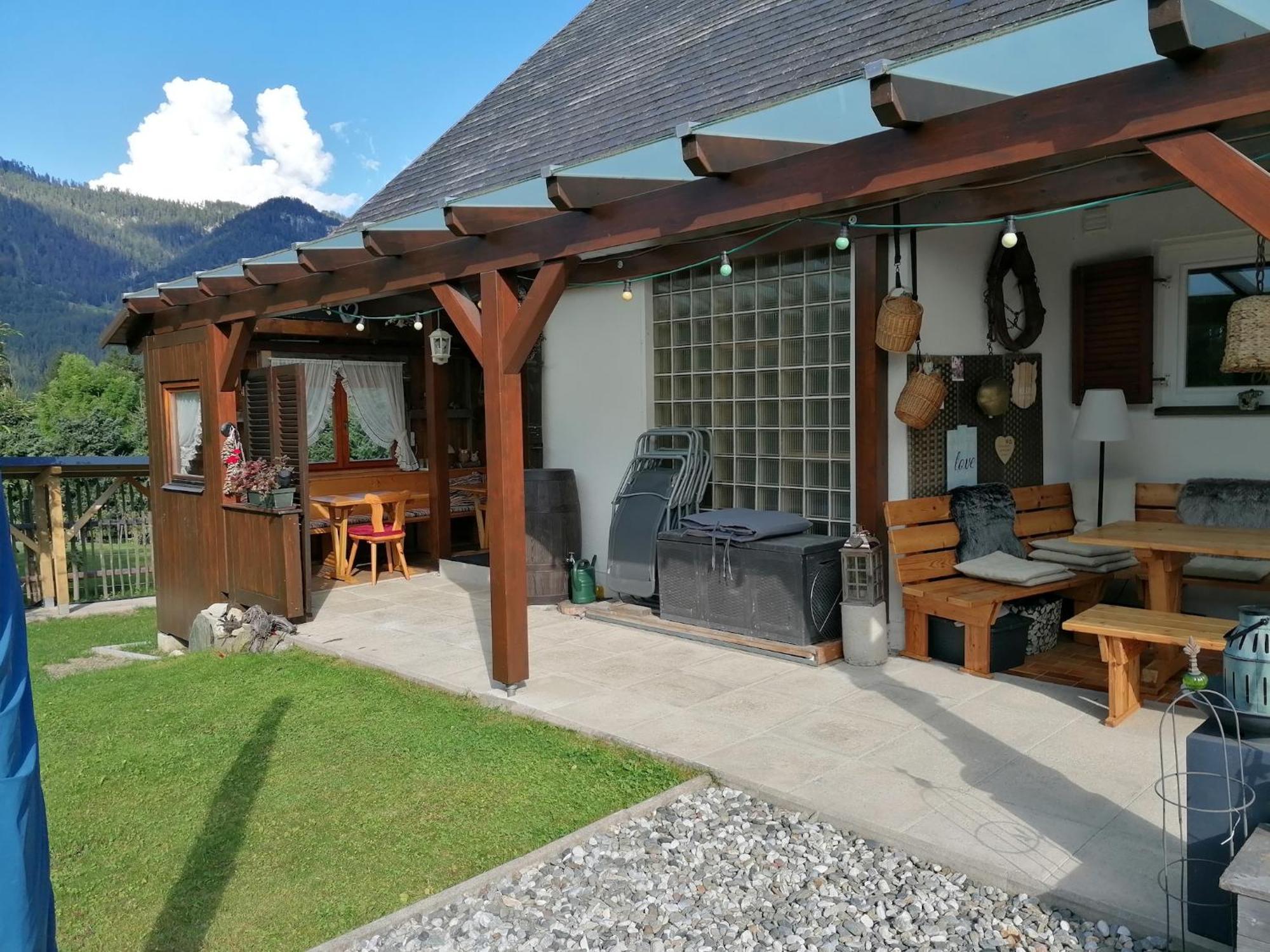 Ferienwohnung Haus Holunder Weißbriach Exterior foto
