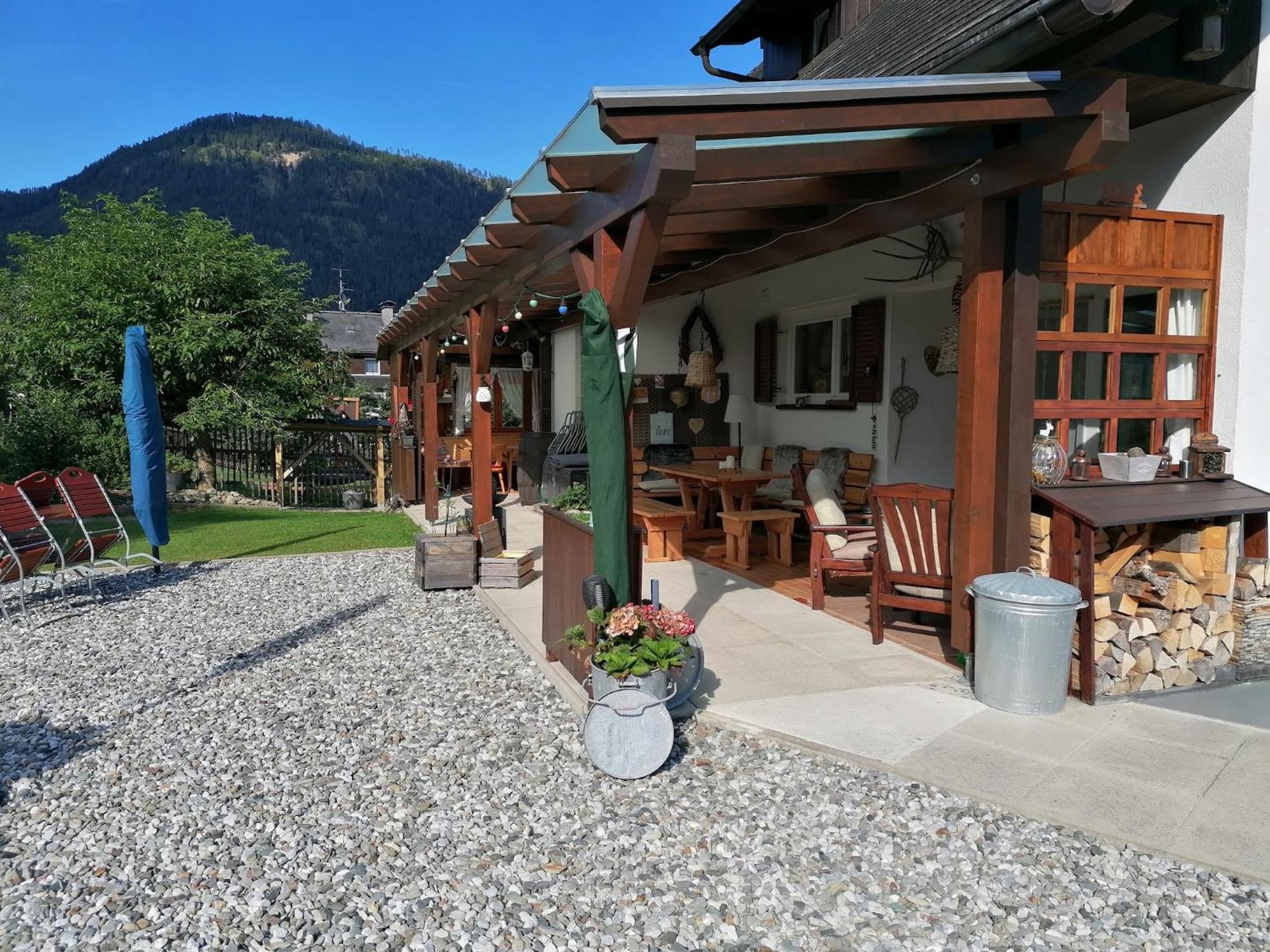 Ferienwohnung Haus Holunder Weißbriach Exterior foto