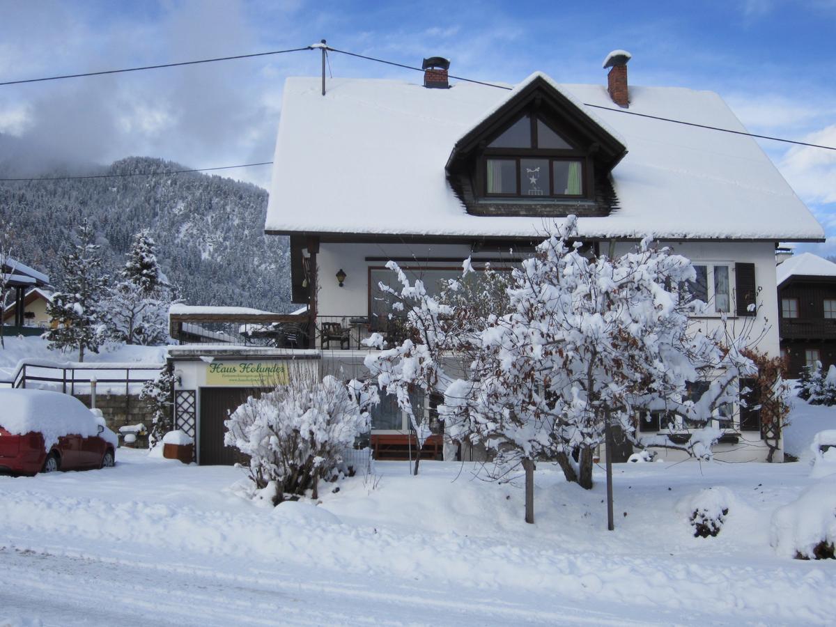 Ferienwohnung Haus Holunder Weißbriach Exterior foto