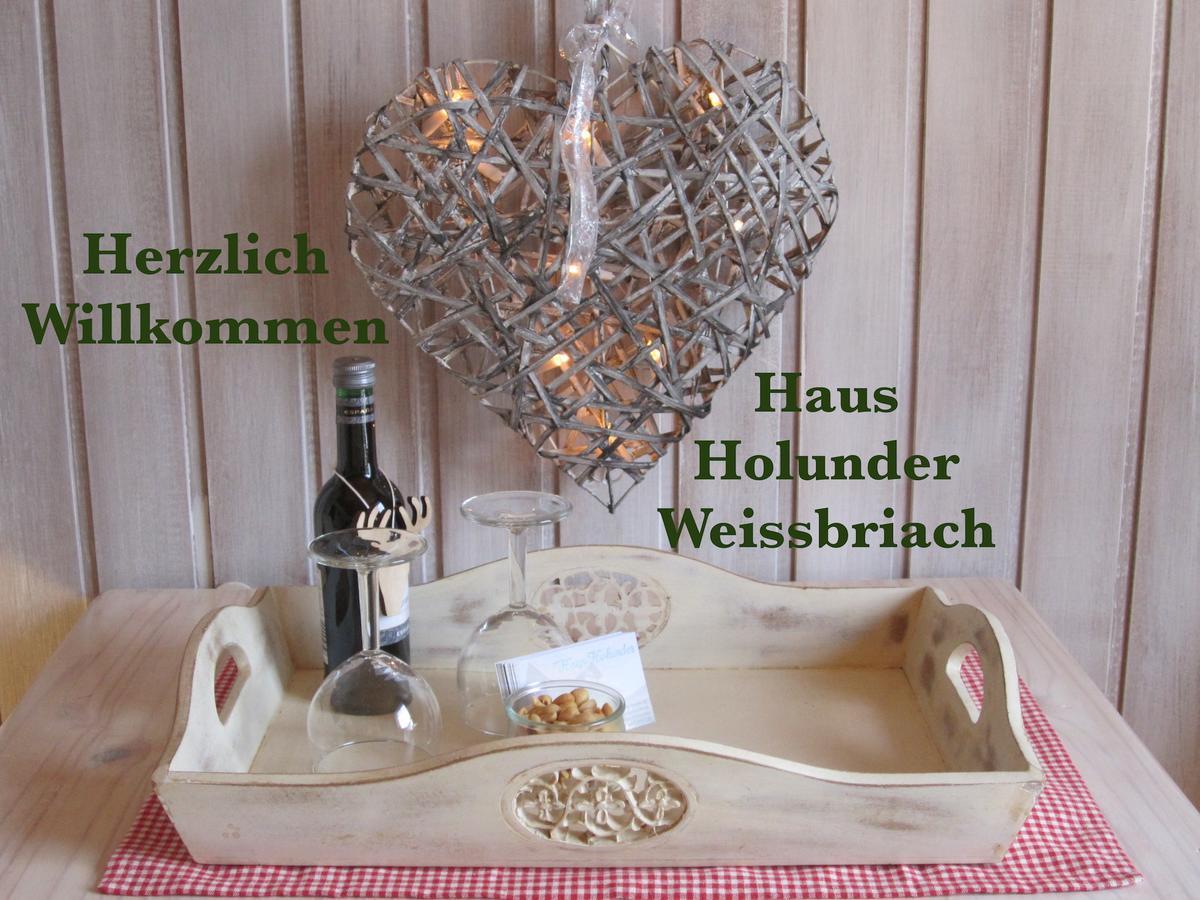 Ferienwohnung Haus Holunder Weißbriach Exterior foto